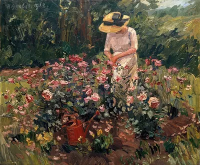 Rose Bed by Hermann Goebel, 1912 — digital art print download