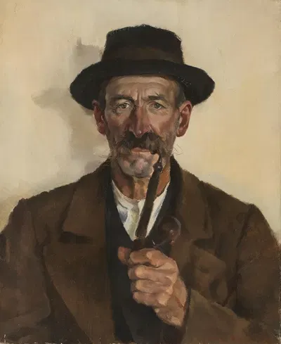 Хубер-фермер в Гштадте by Хиасл Майер-Эрдинг, 1925 — digital art print download