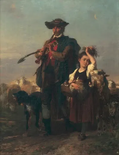 Возвращение пастуха by Якоб Грюненвальд, 1876 — digital art print download