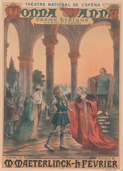 Théâtre National de l'Opéra. Ariane. Monna Vanna. Drame lyrique en 4 actes et 5 tableaux by Гюстав Фрепон, 1909 — digital…