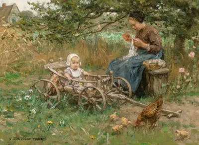 Весна by Иоганн Зоетелиев Тромп — digital art print download