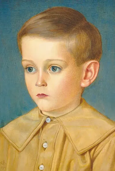 Портрет племянника художника, Эдварда Стаффорда Аллена by Джозеф Эдвард Саутолл, 1896 — digital art print download