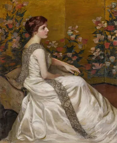 The Gold Screen by Lilla Cabot Perry, 1914 — digital art print download