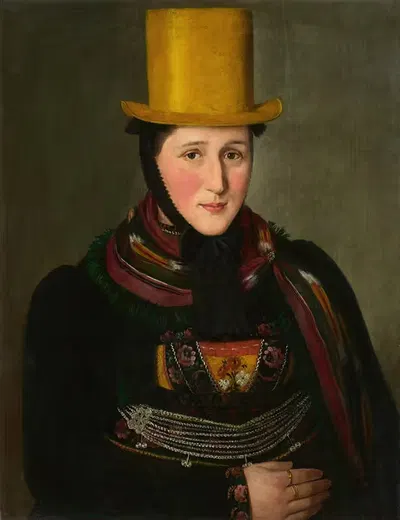 Портрет Екатерины Верле, урождённой Ромбах (1808 – 1863) by Лукас Кирнер, 1808 – 1863 — digital art print download