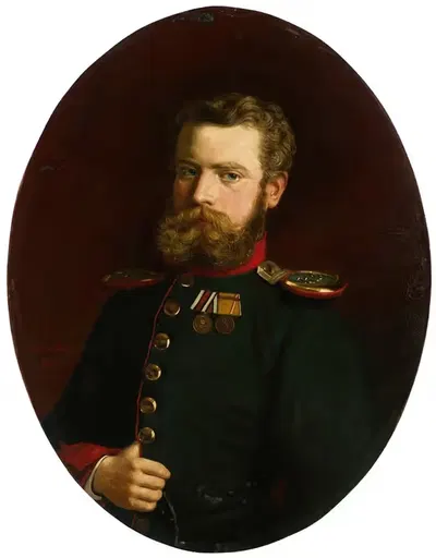 Portrait of Theophil Krebs by Marie Dürr-Grossmann, 1874 — digital art print download