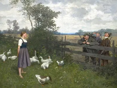 Охотничья латинь by Макс Флашар, 1914 — digital art print download