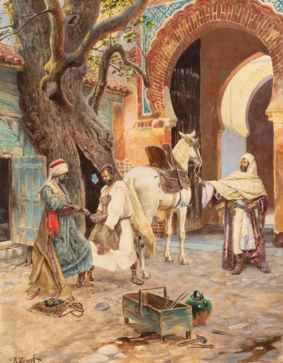 The Farrier by Rudolf Ernst — digital art print download