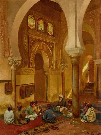 In the Madrasa by Rudolf Ernst — digital art print download
