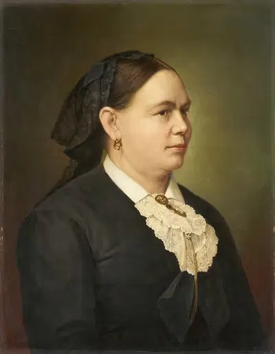 Портрет покровительницы Анны Феддер by Себастьян Луз, 1897 — digital art print download