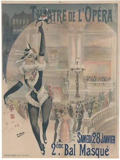 Théâtre de l'Opéra. Samedi 28 janvier. 2e Bal masqué by Анри Буланже Грей, 1890 — digital art print download