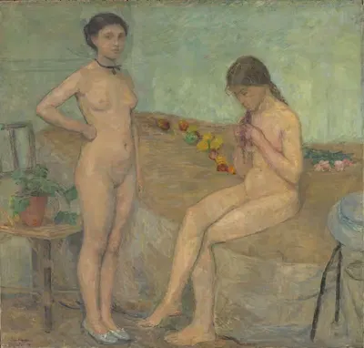 Женские обнаженные фигуры by Сёрен Онсагер, 1908 — digital art print download