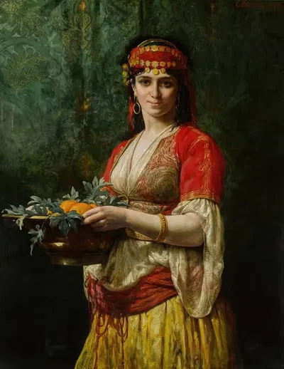 The Orange Seller by Théobald Chartran, 1872 — digital art print download