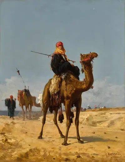Бедуины в пустыне by Винченцо Маринелли, 1879 — digital art print download