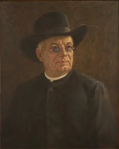 Portrait of the Clergyman Heinrich Hansjakob by Wilhelm Gustav Friedrich Hasemann, 1907 — digital art print download
