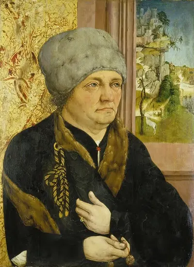 Portrait of a Man by Wolfgang Beurer, 1495 – 1500 — digital art print download