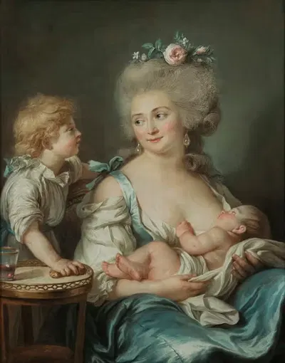 Madame Charles Mitoire, née Christine-Geneviève Bron (1760-1842) by Adélaïde Labille-Guiard, 1760-1842 — digital art print…