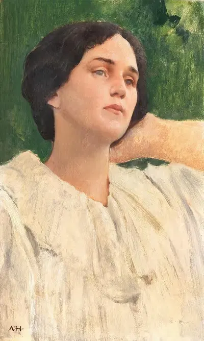 Портрет жены художника by Адольф Хирэми-Хиршль — digital art print download
