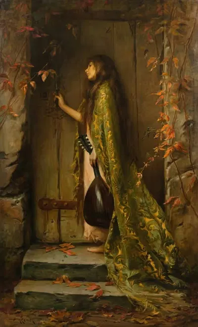 Маленькая цикада или портрет дочери художника by Альбер Жозеф Пено, 1901 — digital art print download