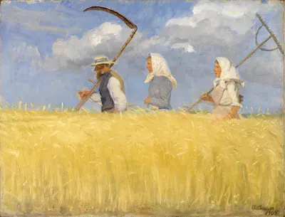 Harvesters by Anna Ancher, 1905 — digital art print download