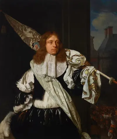 Портрет унтер-офицера лейденской гражданской гвардии by Ари де Войс, 1664 — digital art print download