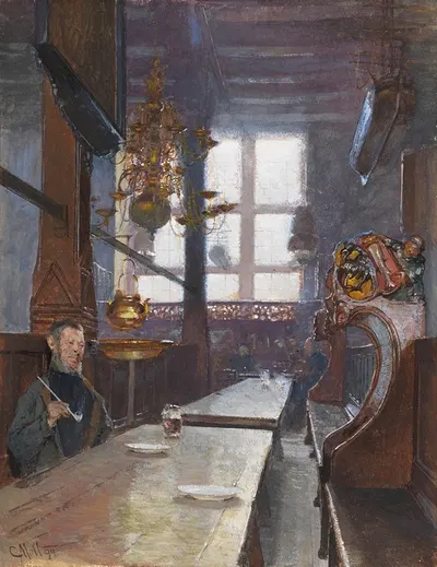 Schifferhaus in Lübeck by Carl Moll, 1894 — digital art print download