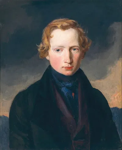 Portrait Carl Jodocus Meyer Kunsthändler in Wien by Carl Rahl, 1819 — digital art print download