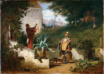 Друзья детства by Карл Спицвег, 1855 — digital art print download