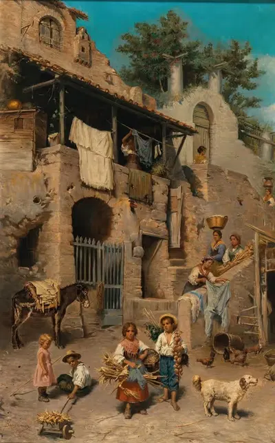 On the Way to the Market by Francesco Bergamini — digital art print download