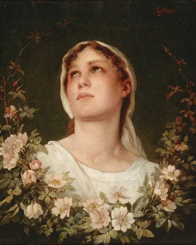 Daydreaming by Gabriel von Max — digital art print download