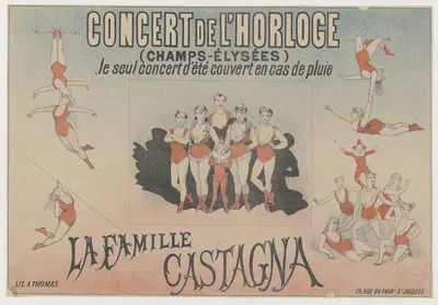 L' Horloge. La famille Castagna by Imp. A. Thomas, 1878 — digital art print download