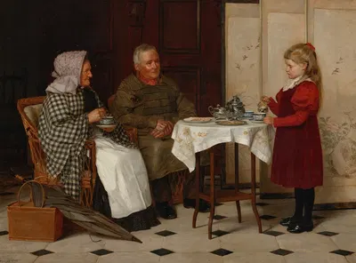 Tea time by James Hayllar, 1894 — digital art print download