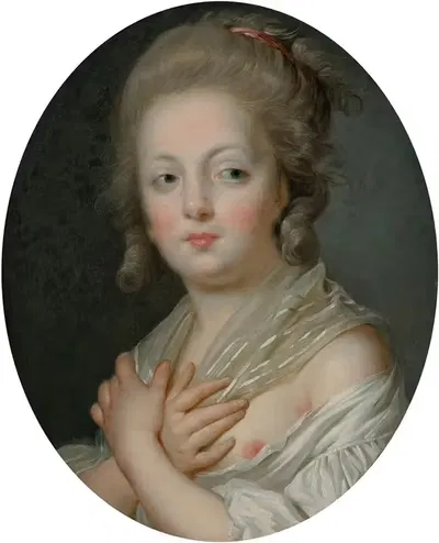 A young woman at her toilette by Jeanne-Philiberte Ledoux — digital art print download