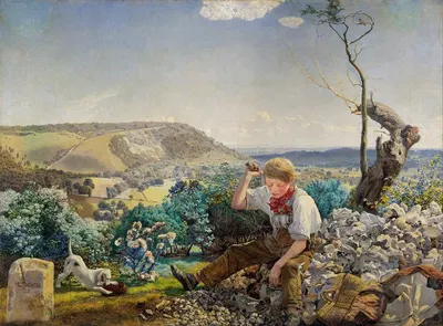 Каменщик by Джон Бретт, 1857 - 1858 — digital art print download