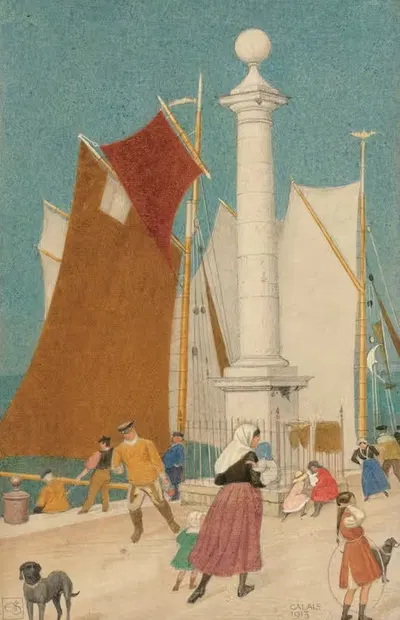 Кале by Джозеф Эдвард Саутолл, 1913 — digital art print download