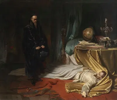 Сени перед телом Валленштейна by Карл Теодор фон Пилоти, 1855 — digital art print download