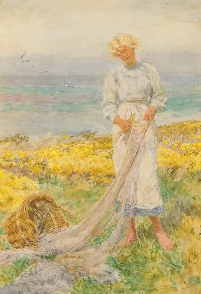 Чинение сетей by Лионель Перси Смит, 1911 — digital art print download