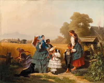 Поездка на природу by Макс фон Менц, 1858 — digital art print download