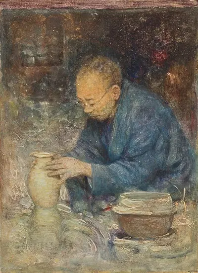 The Potter by Mortimer Menpes — digital art print download