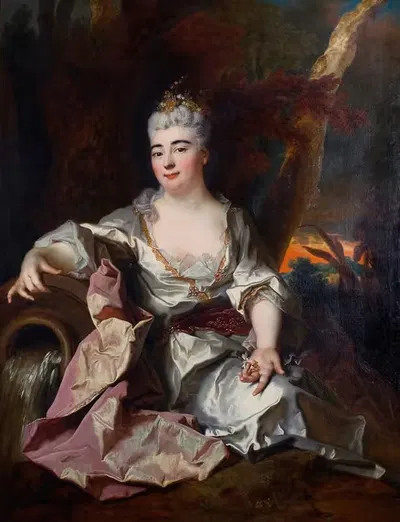 Портрет Марии Луизы Элизабеты Орлеанской, герцогини Берри (1695-1719) by Николас де Ларжильер, 1695-1719 — digital art…