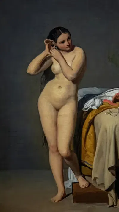 Ню у консоли by Поль Жорди, 1856 — digital art print download