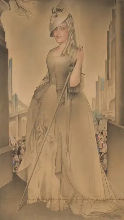 Портрет Глории Свенсон by Симха Симхович, 1926 — digital art print download