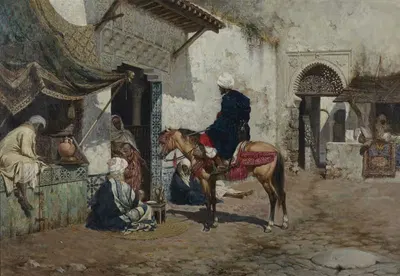 Уличная сцена в Танжере by Томас Морагас и Торрас, 1880 — digital art print download
