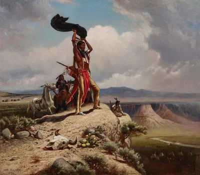 Буйволиный сигнал (Игра на виду) by Уильям де ла Монтень Кэри, 1885 — digital art print download