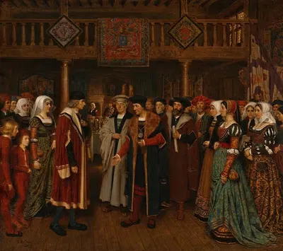 Приём Квентина Метсиса в Гильдию Святого Луки Антверпена by Эдуар Де Янс — digital art print download