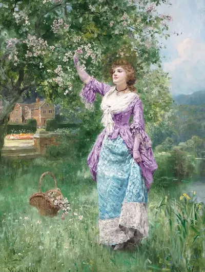 Spring blooms by Henry John Yeend King — digital art print download