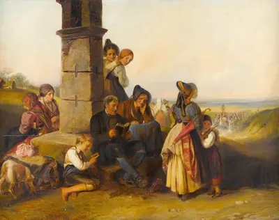 Процессия Корпус Кристи by Иоганн Маттиас Ранфтль — digital art print download