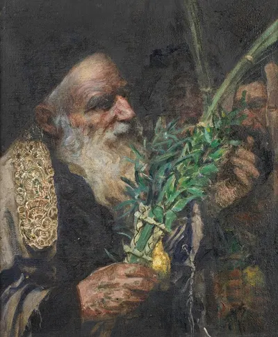 Examining the Lulav by Leopold Pilichowski — digital art print download