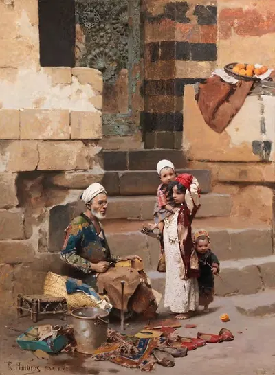 The old shoe maker, Cairo by Raphael von Ambros — digital art print download