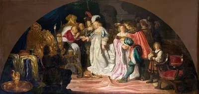 The Royal Double Bethrothals or Nuptials of 1502 by Salomon Koninck — digital art print download