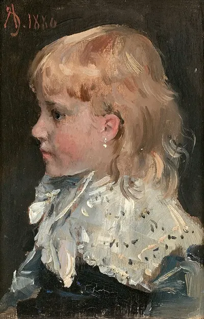 Portrait d'Alice Gamby by Alfred Stevens — digital art print download